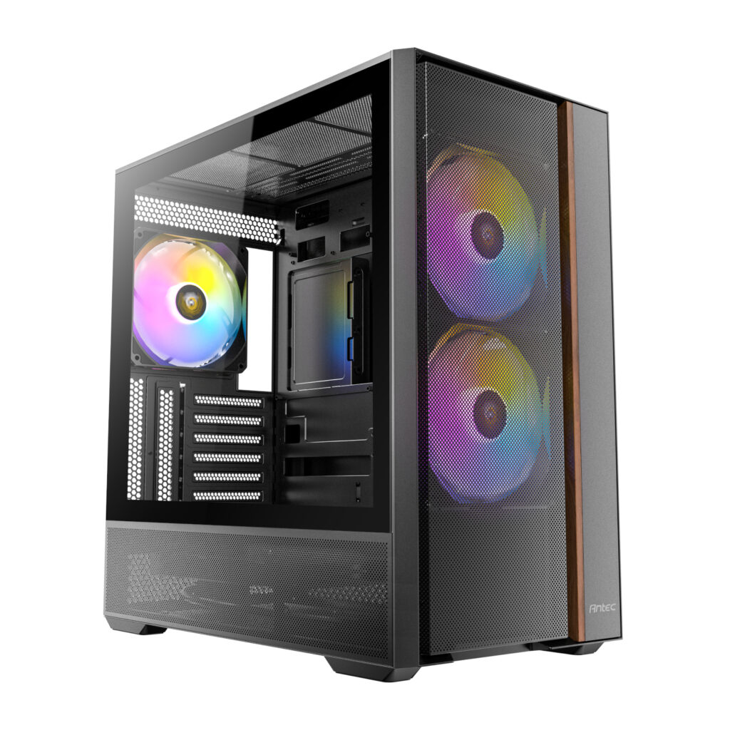 Antec FLUX Rear ARGB ATX Mid Tower Gaming Chassis - Black - Image 5