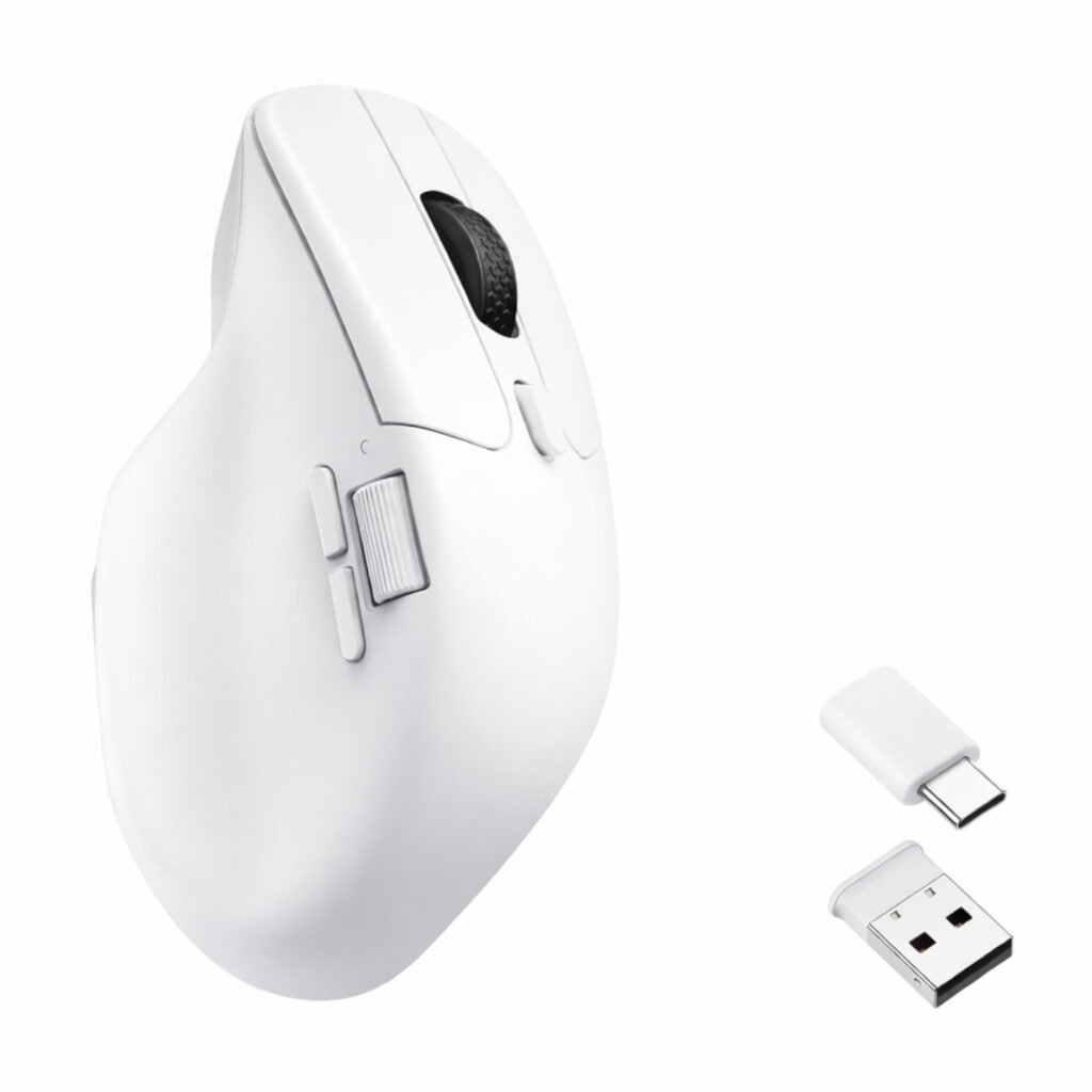 Keychron M6 1K Dual-Wireless Bluetooth and 2.4G Mouse – White - Image 3