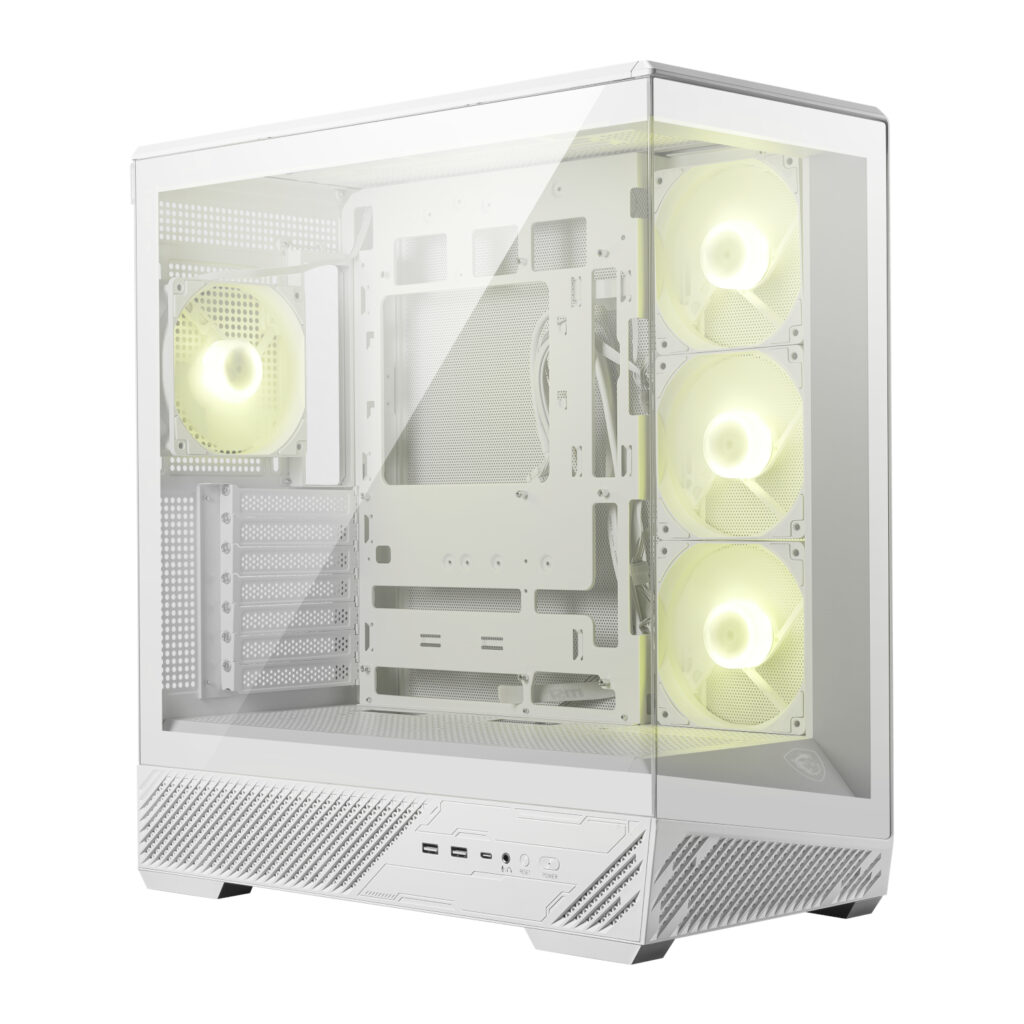 MSI MAG PANO 130R PZ ATX Gaming Chassis - White - Image 6