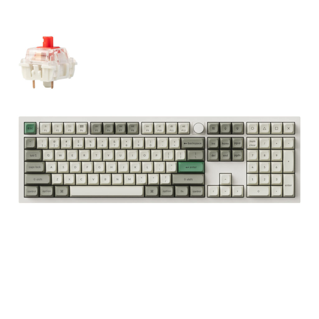 Keychron Q6 Max QMK/VIA Wireless Custom Mechanical Keyboard KSA Gateron Red Jupiter Switches - Shell White - Image 5
