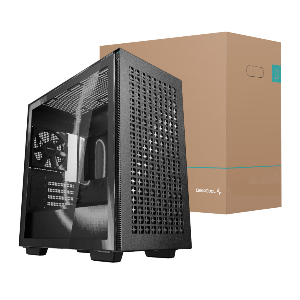 DeepCool CH370 Micro-ATX Gaming Chassis - Black - Image 4