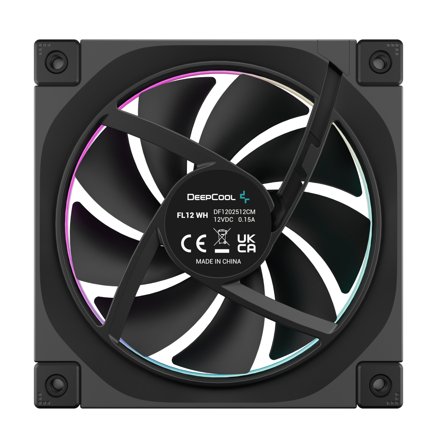 DeepCool FL12 3-in-1 ARGB 120mm PWM 3 Fan Pack - Black