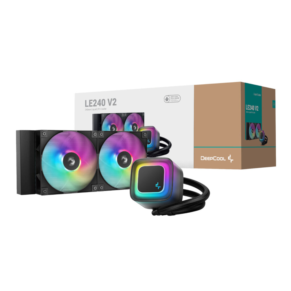 DeepCool LE240 V2 240mm ARGB AIO CPU Liquid Cooler - Black - Image 6