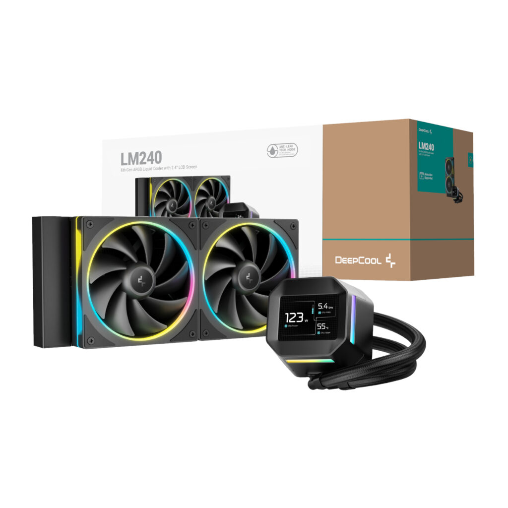 DeepCool LM240 ARGB 240mm AiO CPU Liquid Cooler - Black - Image 5