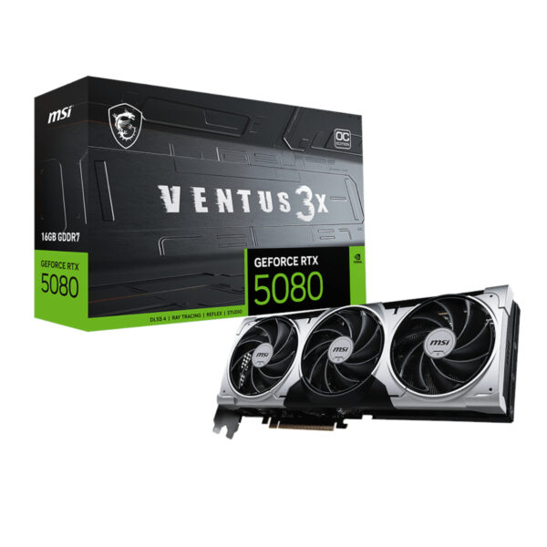 MSI GeForce RTX 5080 16G VENTUS 3X OC PLUS Graphics Card - Syntech