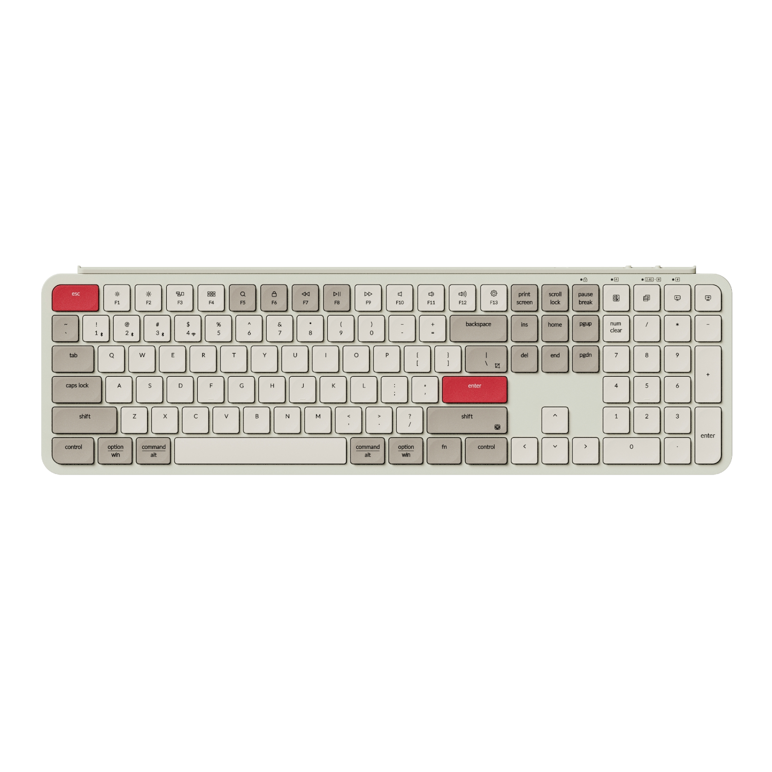 Keychron B6 Pro Ultra-Slim 100% Wireless Keyboard – Retro Red