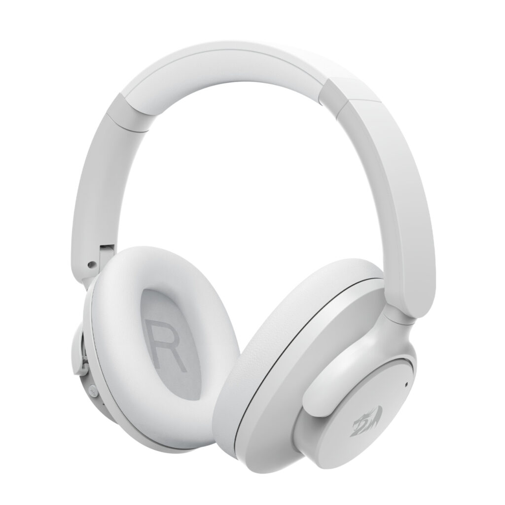 Redragon H610 VIBECORE ANC Bluetooth Wireless Over-ear Headphones – White - Image 3