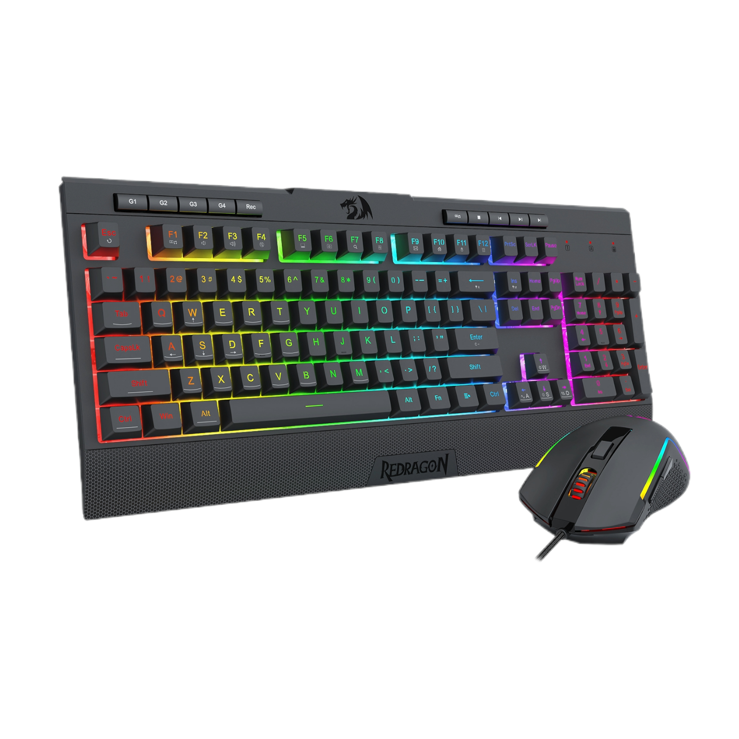 Redragon S136 Gaming Keyboard and Mouse Combo-Black