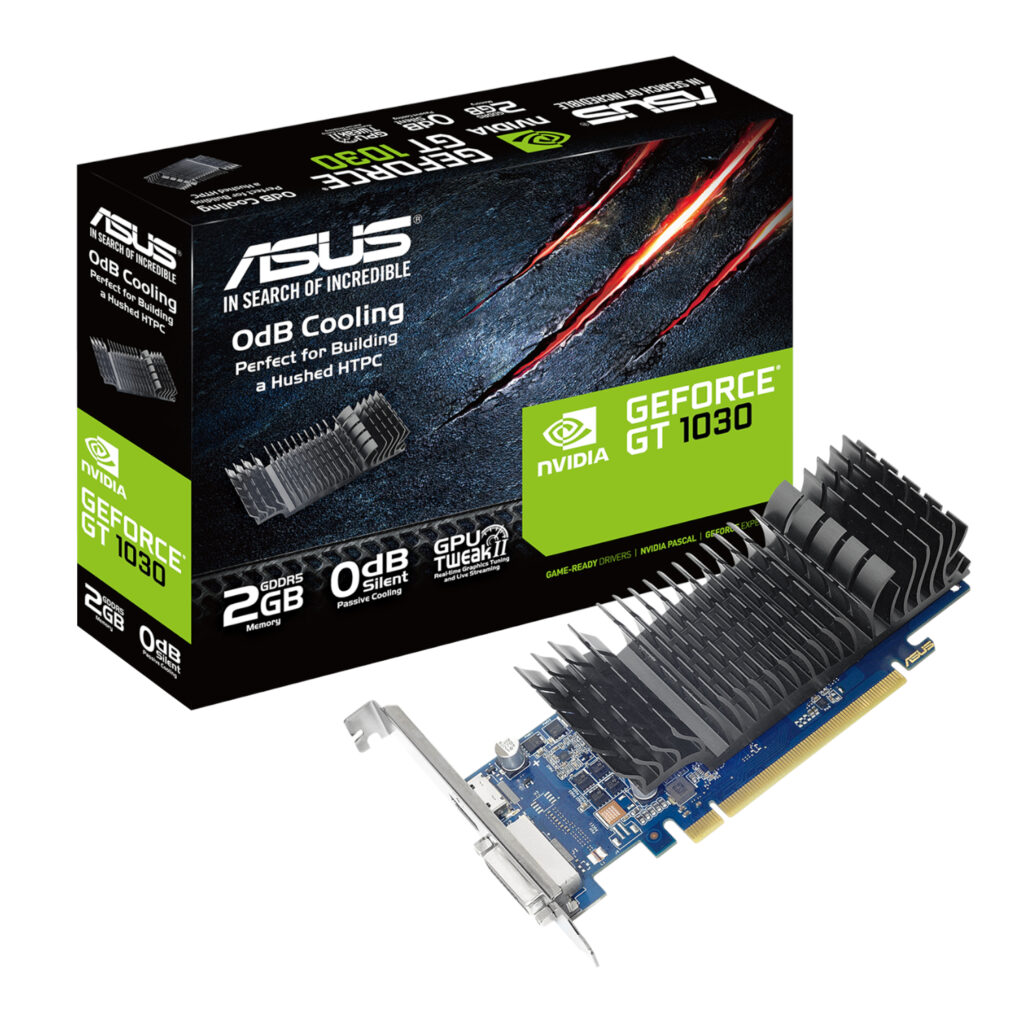 ASUS GeForce GT1030 2GB GDDR5 Low Profile Silent Graphics Card - Image 2