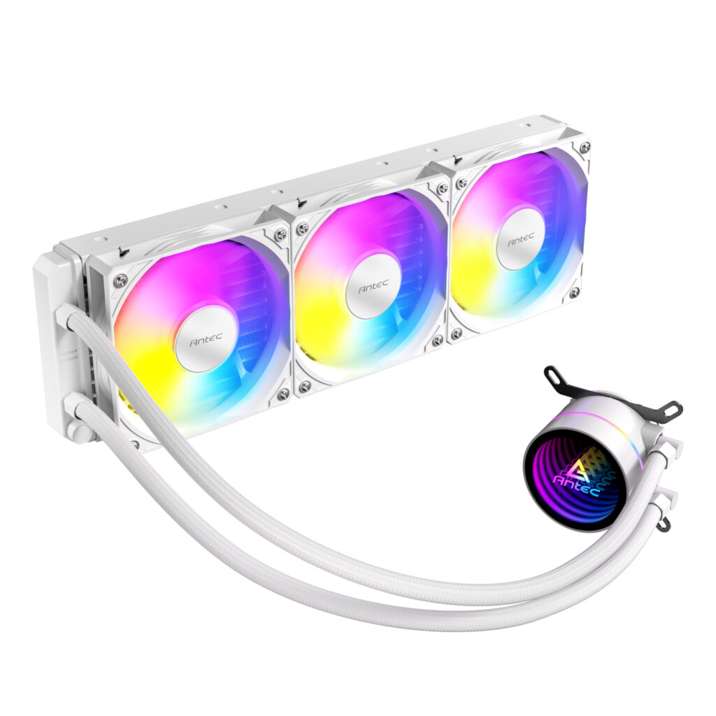 Antec Luna 360 ARGB CPU Liquid Cooler - White - Image 2