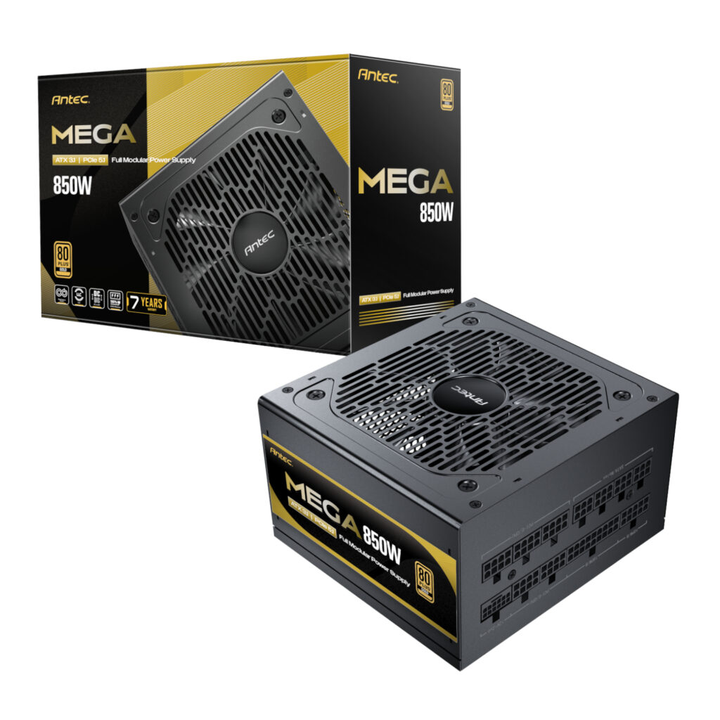 Antec MEGA 850W 80 PLUS Gold ATX3.1 PCIE 5.1 Fully Modular Power Supply - Image 1