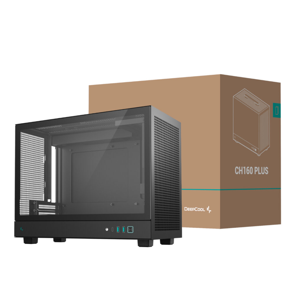 DeepCool CH160 PLUS Micro-ATX Chassis - Black - Image 5