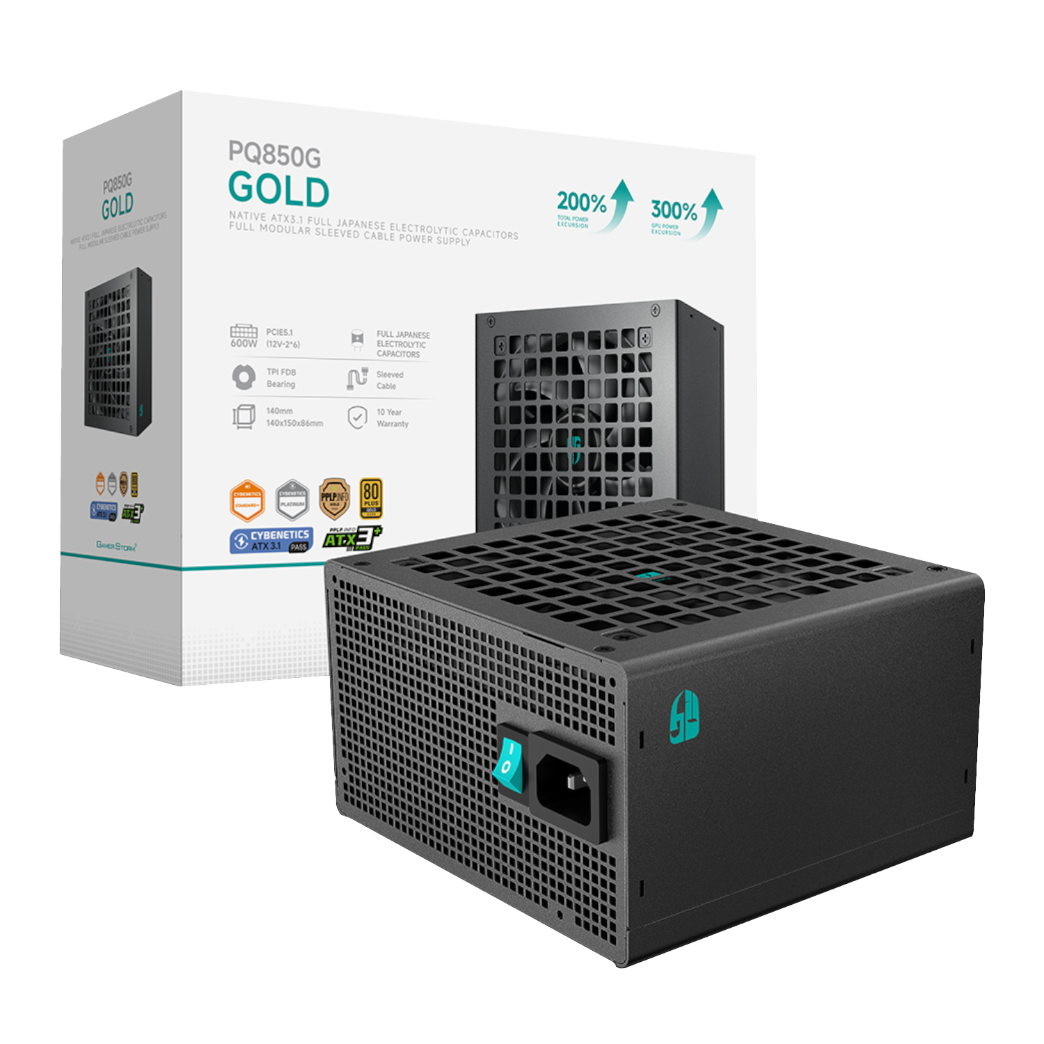 DeepCool PQ850M 850W 80 PLUS GOLD Fully Modular Power Supply