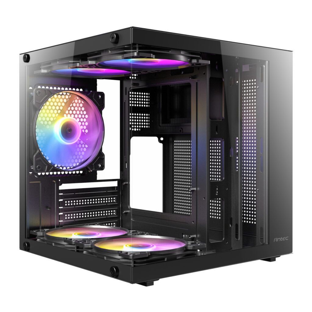 Antec VCX10M ARGB Micro-ATX | ITX Mini-Tower Gaming Chassis - Black - Image 1