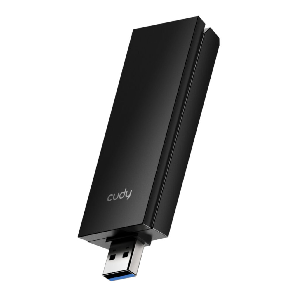 Cudy AX5400 Wi-Fi 6E USB 3.0 Tri-Band High-Gain Adapter-Black - Image 2