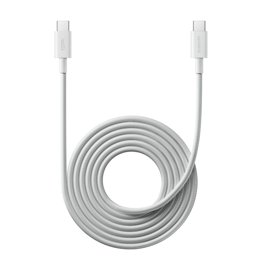 Xiaomi USB4 6A USB Type-C To USB Type-C Braided Cable 2m- (120W, 480 Mbps) - Image 2