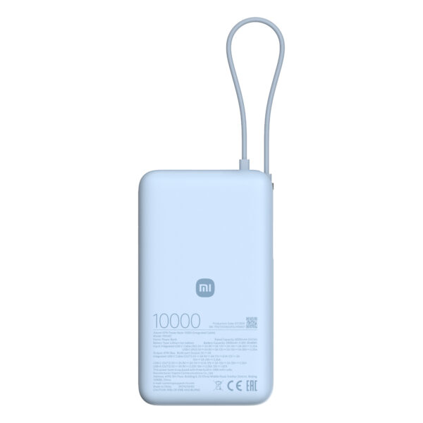 Xiaomi 67W Power Bank 10000 (Integrated Cable) - Ice Blue