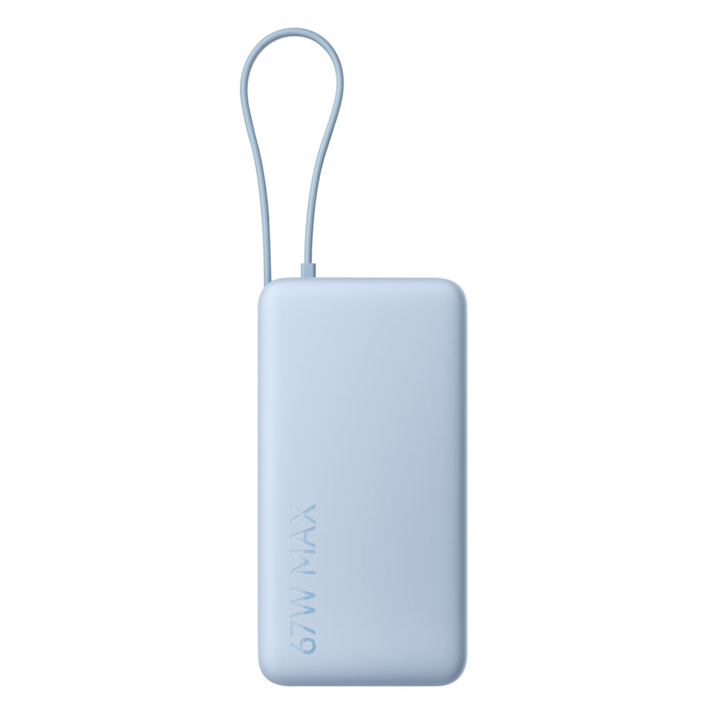 Xiaomi 67W Power Bank 20000 (Integrated Cable) - Ice Blue - Image 3