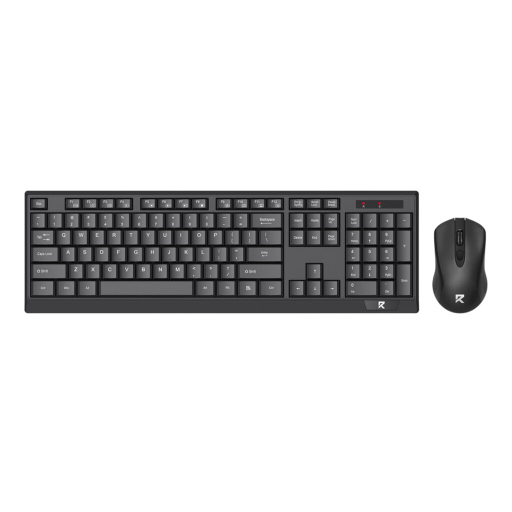 Redragon BS-8343A Wireless Keyboard and Mouse Combo - Black - Image 2