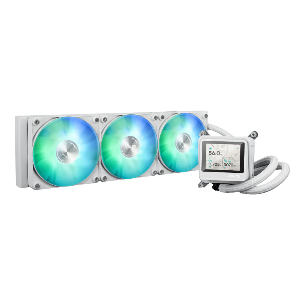 Asus MAX Gaming LC 360 ARGB LCD All-in-one CPU Liquid Cooler - White - Image 2