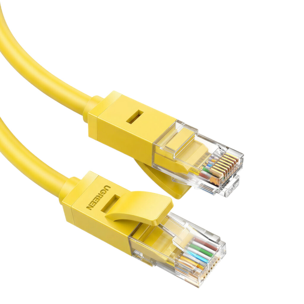 UGREEN RJ45 CAT6 2m LAN Network Cable – (1Gbps, 250MHz) – Yellow - Image 1