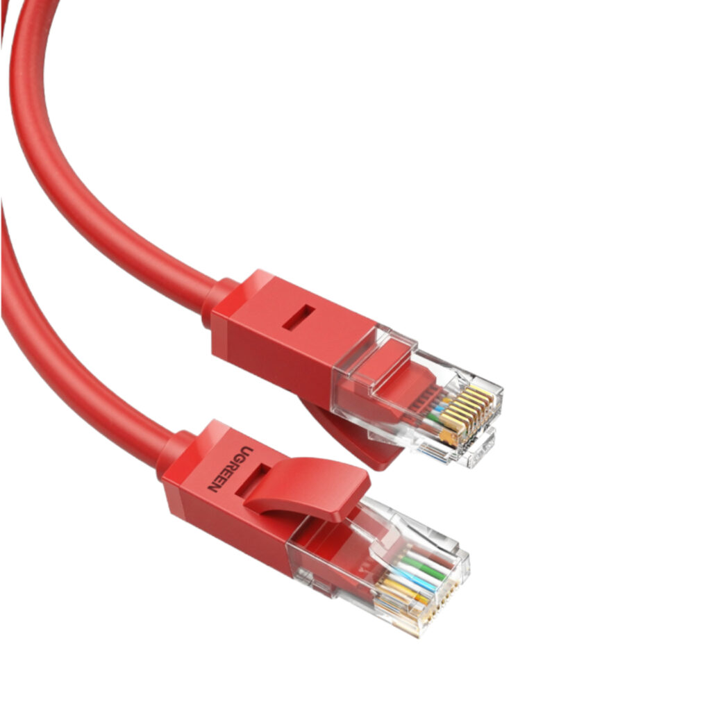 UGREEN RJ45 CAT6 1m LAN Network Cable – (1Gbps, 250MHz) – Red - Image 4