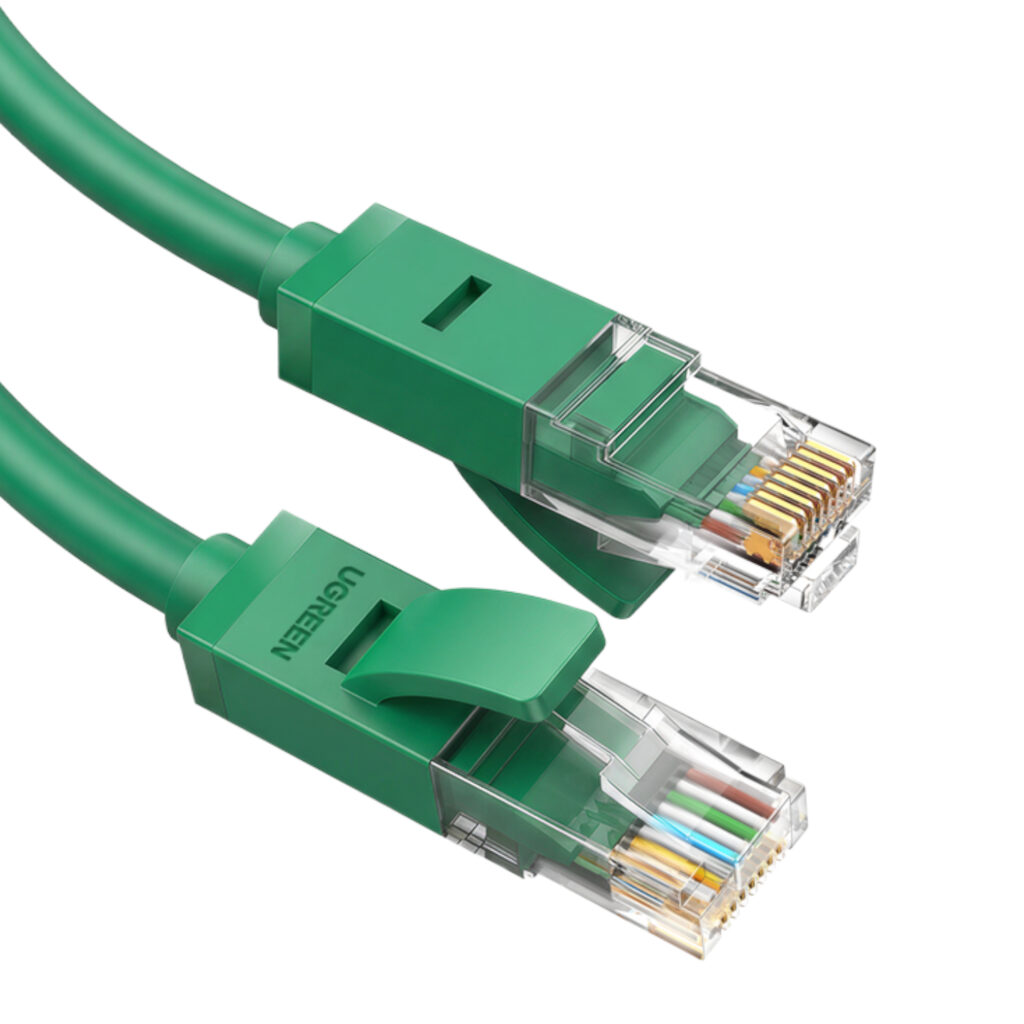 UGREEN RJ45 CAT6 2m LAN Network Cable - (1Gbps, 250MHz) – Green - Image 2