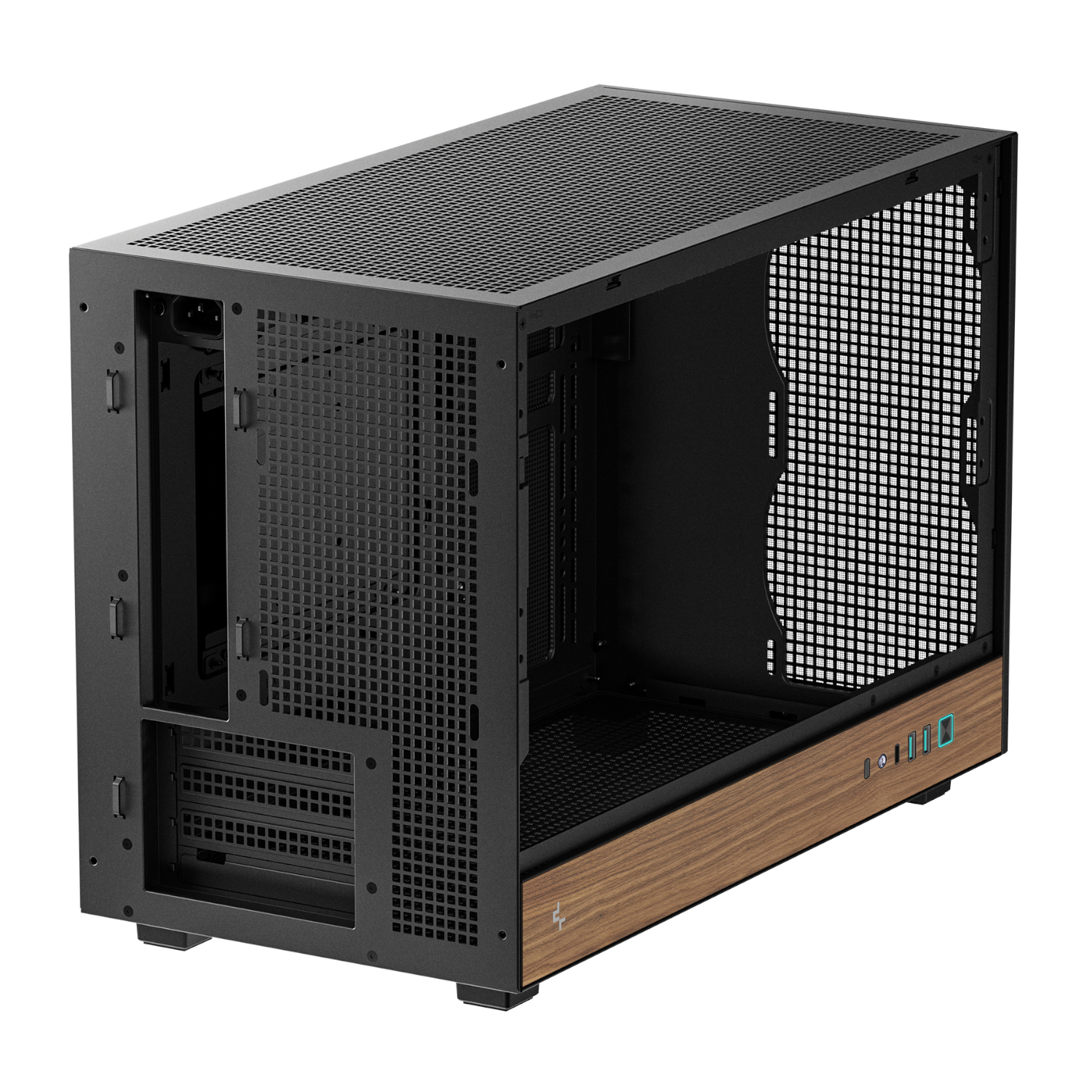 DeepCool CH260 Wood mATX Gaming Chassis - Black - Syntech