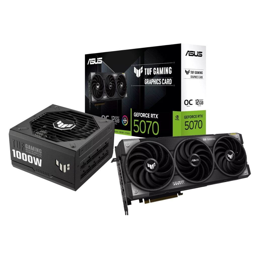 Asus TUF Gaming GeForce RTX 5070 OC Edition and 1000W 80 PLUS Gold Modular Power Supply Bundle - Image 3