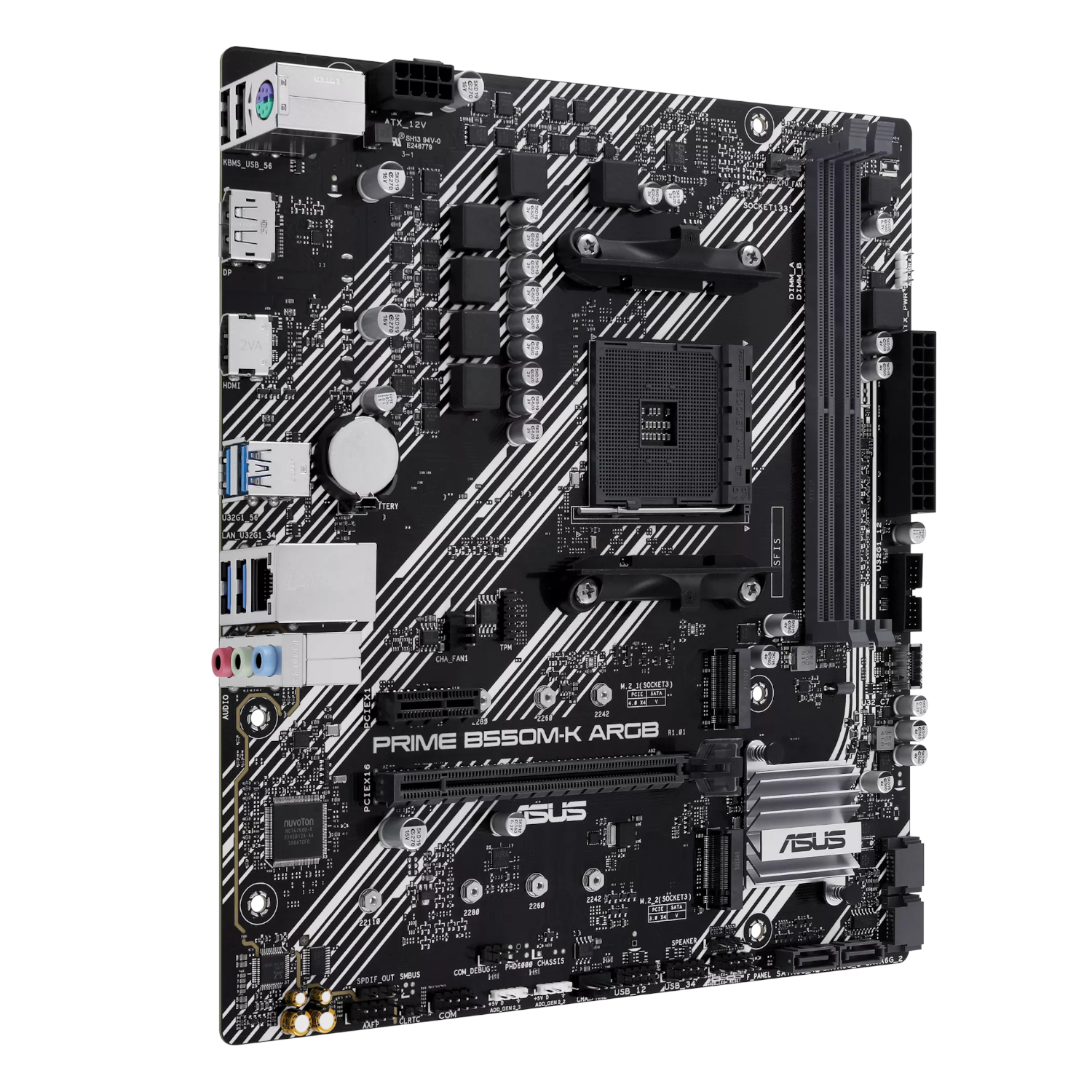 Asus PRIME B550M-K ARGB AM4 and Asus Prime LC 240 ARGB Liquid CPU 