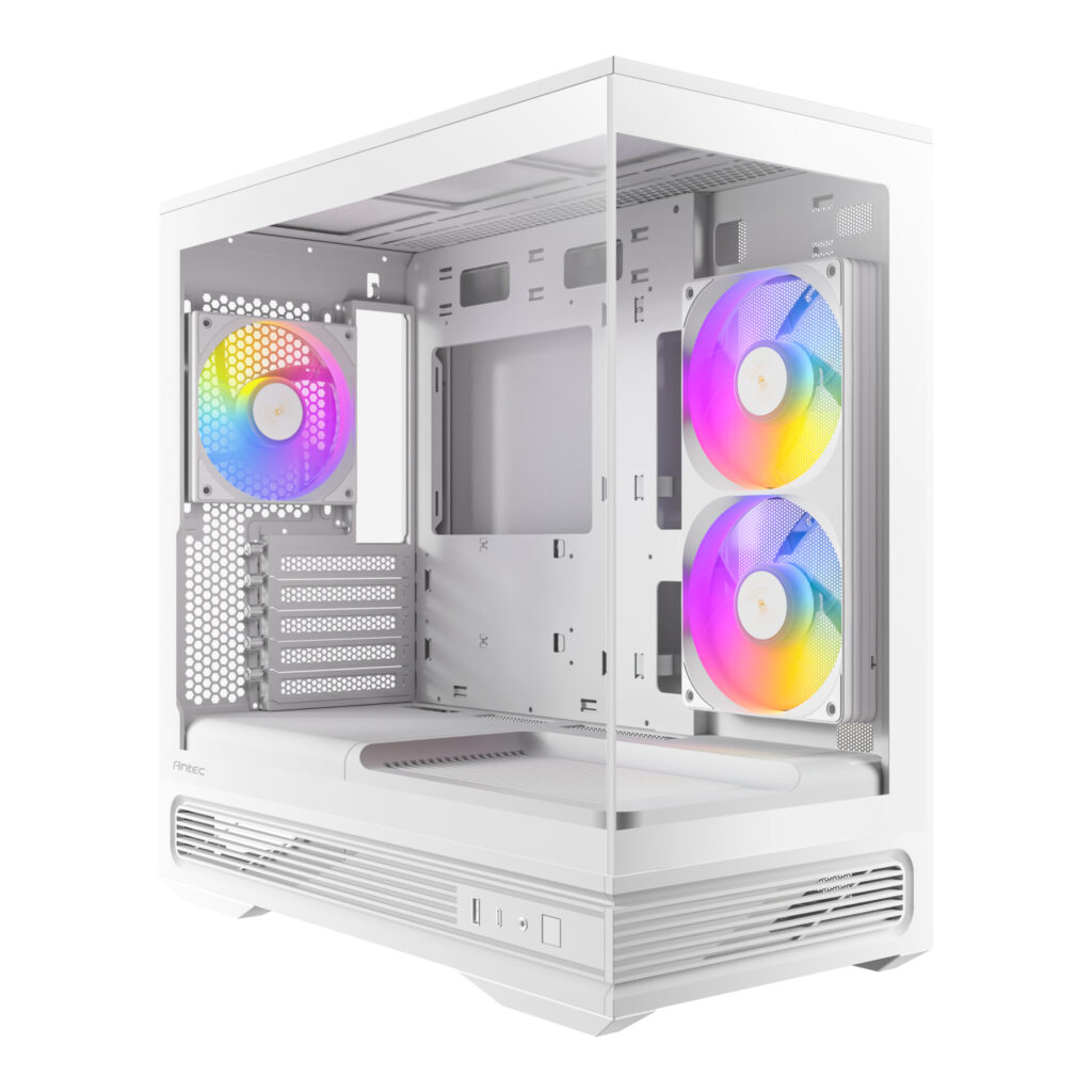 Antec C2M ARGB Compact Micro-ATX Gaming Chassis - White - Image 3