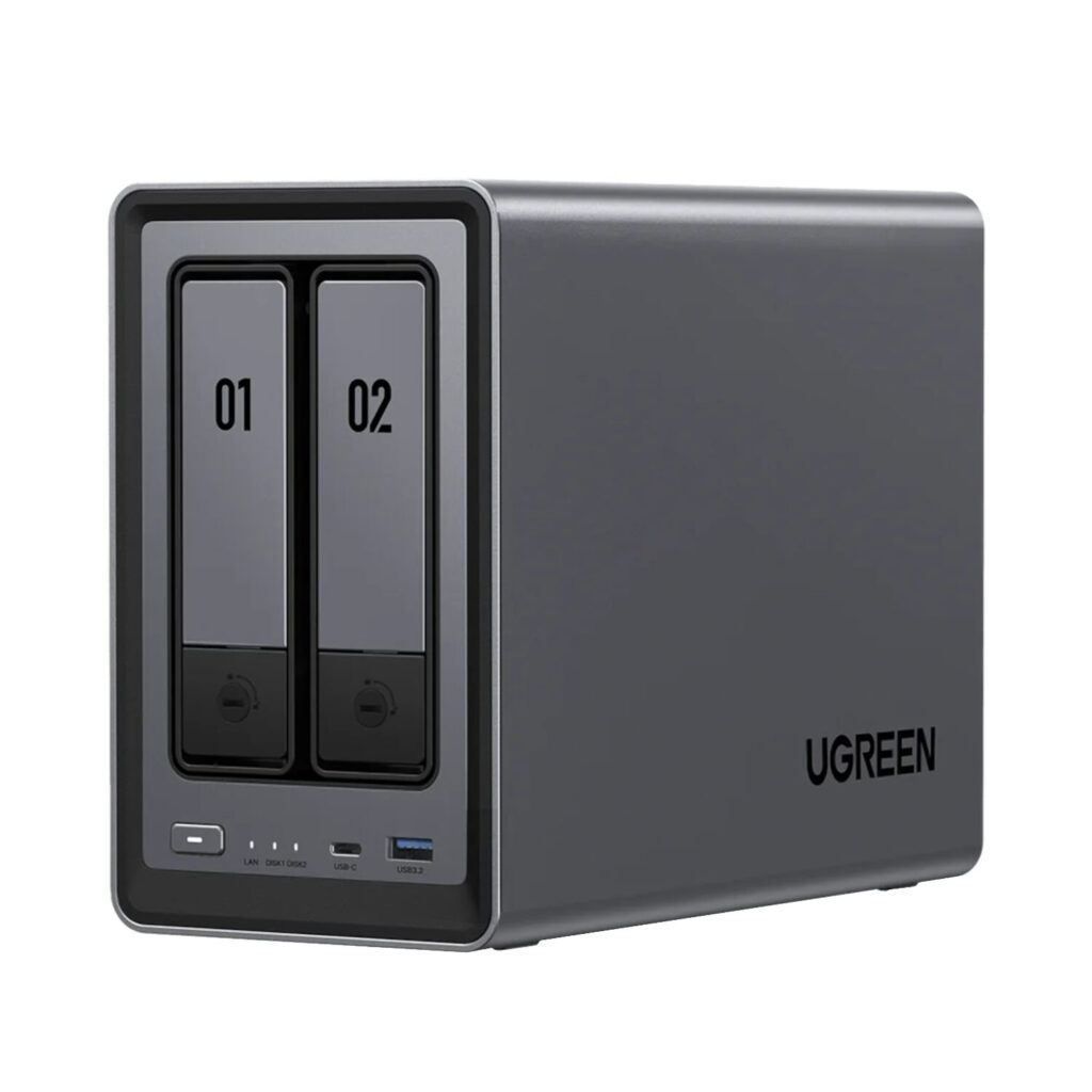UGreen NASync DXP2800 2 Bay NAS with Seagate Ironwolf NAS 16TB SATA Hard Drive V2 Bundle (2x 8TB) - Image 2