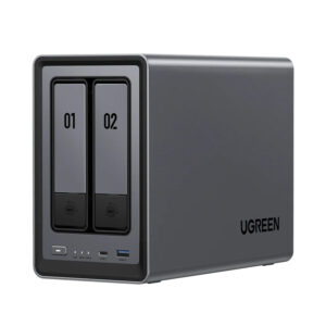 UGreen NASync DXP2800 2 Bay NAS with Seagate Ironwolf NAS 16TB SATA Hard Drive V2 Bundle (2x 8TB)