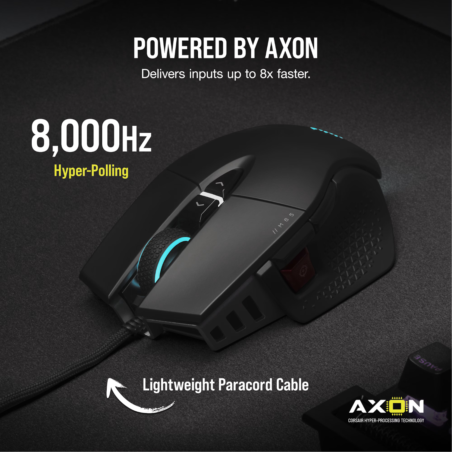 Corsair M65 RGB ULTRA Tunable FPS 26000 DPI Gaming Mouse - Black 4
