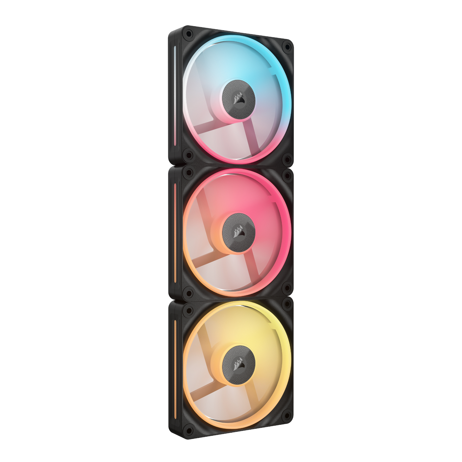 Corsair iCUE LINK LX120-R RGB 120mm PWM Reverse Fans Starter Kit 3-Pack 4
