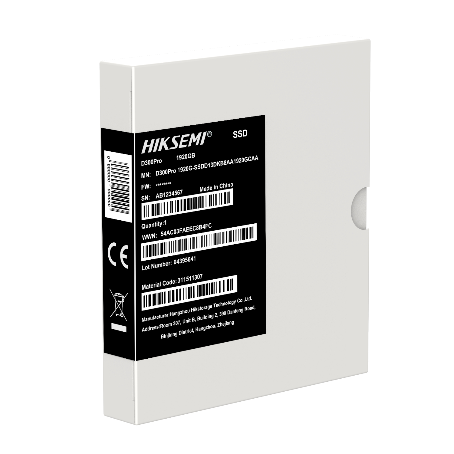 Hiksemi D300 PRO Tantalum Capacitor 1920GB SATA III Enterprise SSD 3