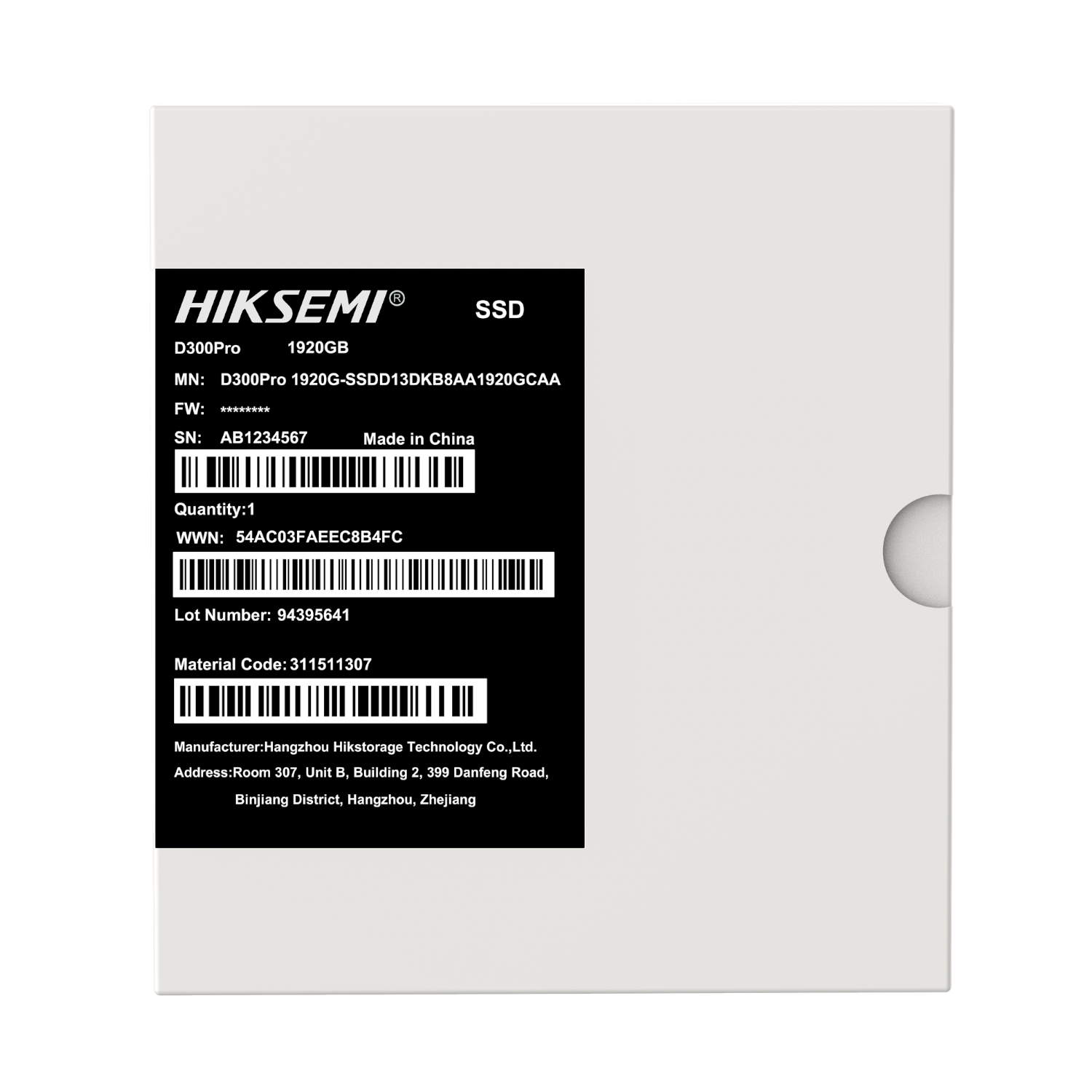 Hiksemi D300 PRO Tantalum Capacitor 1920GB SATA III Enterprise SSD 4