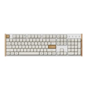 Keychron K10 HE Special Edition Full-size Hot-Swap Gateron Dbl-Rail Nebula Switch RGB Wireless Keyboard - White (Wood + Al)