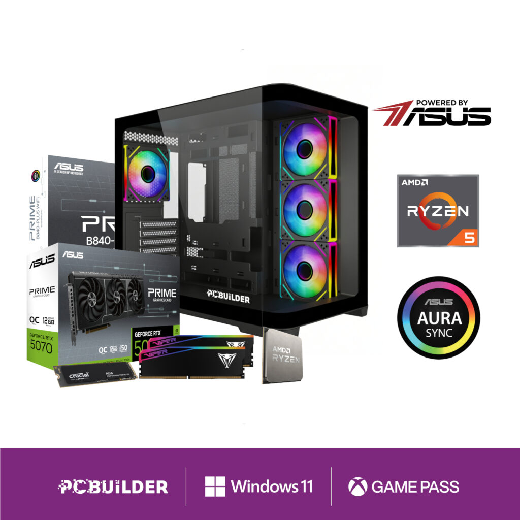 PCBuilder Ryzen 5 7600 MAVERICK Windows 11 Gaming PC - Image 2