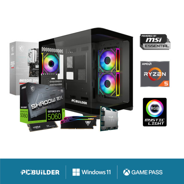 PCBuilder Ryzen 5 7600 SPECIALIST Windows 11 Gaming PC