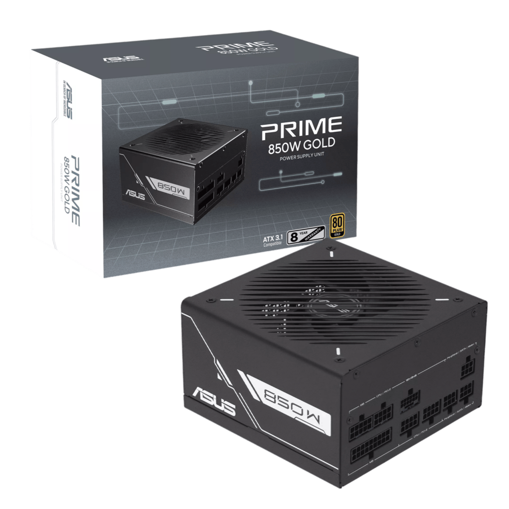 ASUS Prime 850W 80PLUS Gold Black Edition PCIe 5.0 Modular Power Supply - Image 5