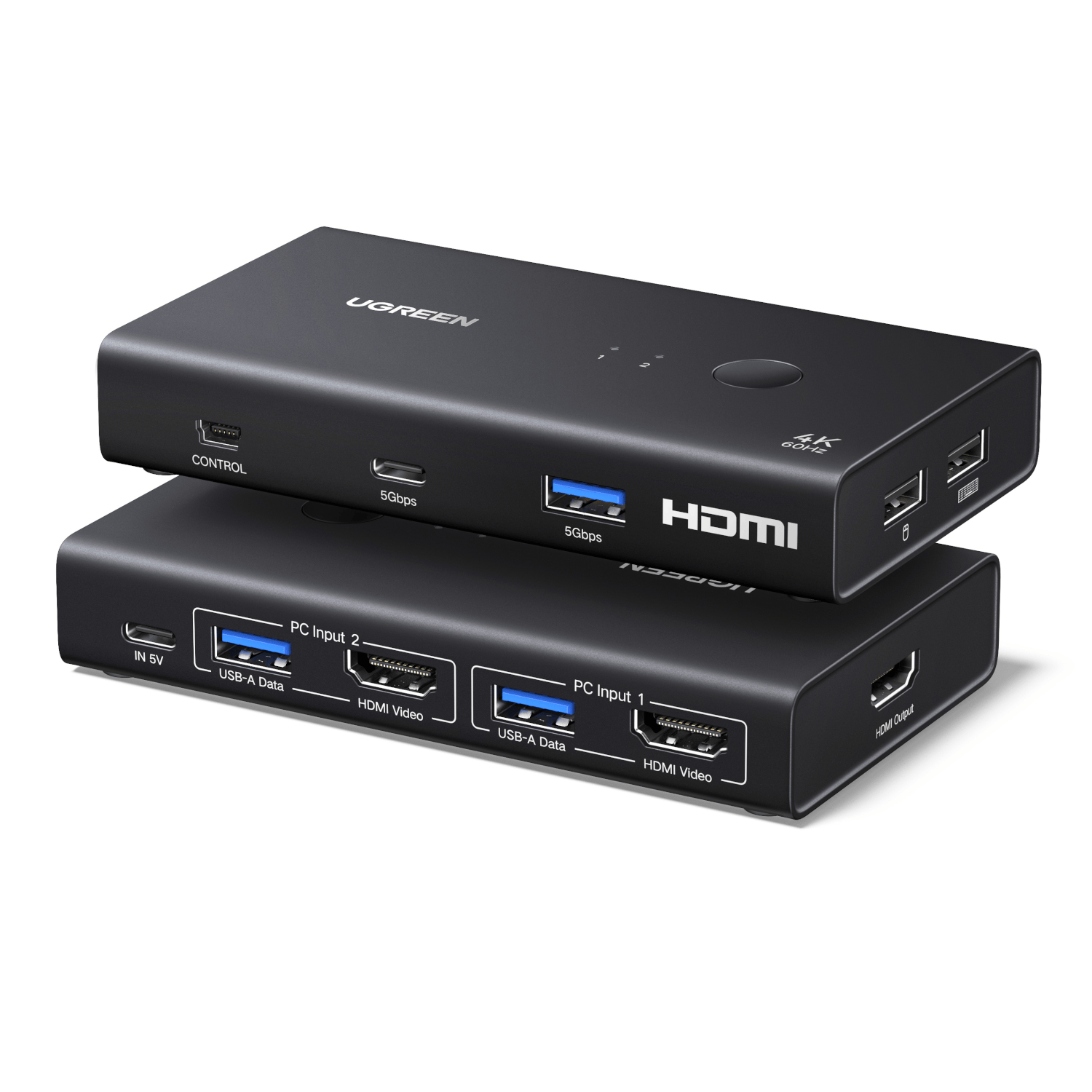 UGreen HDMI 2.0 KVM Switch 2-In-1 Out 2