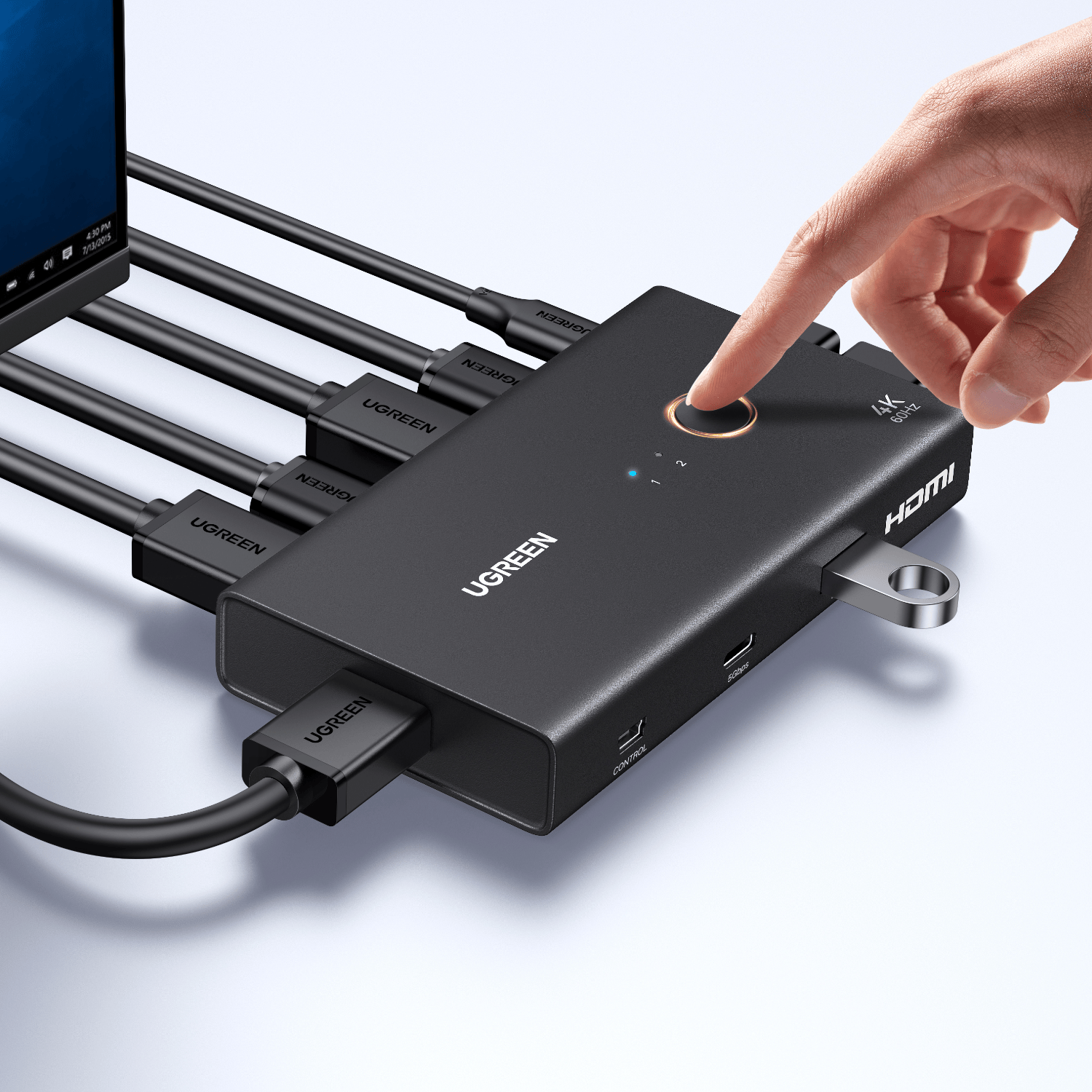 UGreen HDMI 2.0 KVM Switch 2-In-1 Out 4