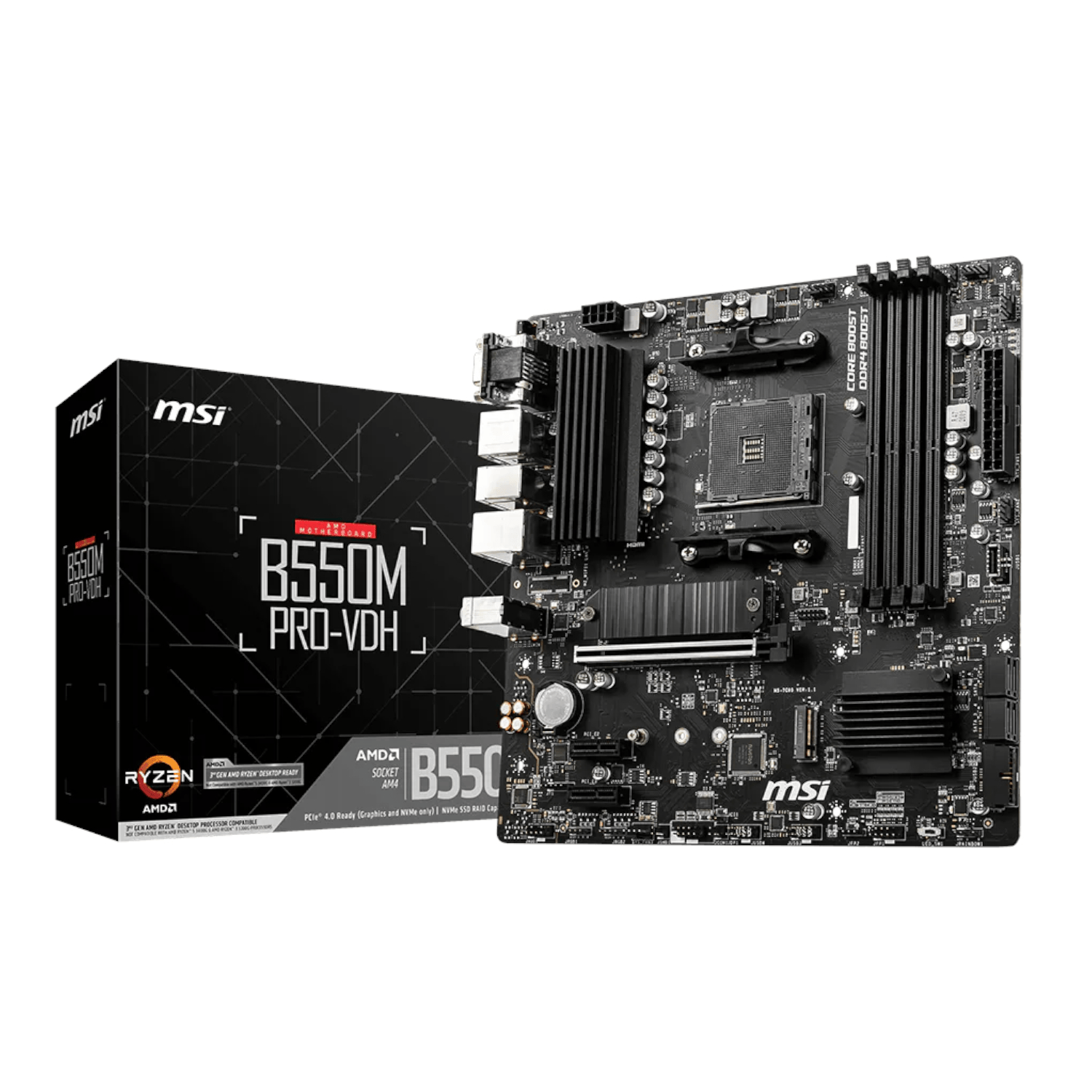 MSI B550M PRO-VDH AM4 M-ATX Motherboard