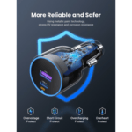 UGREEN 63W Type-C + USB A Fast Car Charger - Image 6
