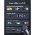 UGREEN 63W Type-C + USB A Fast Car Charger - Image 7