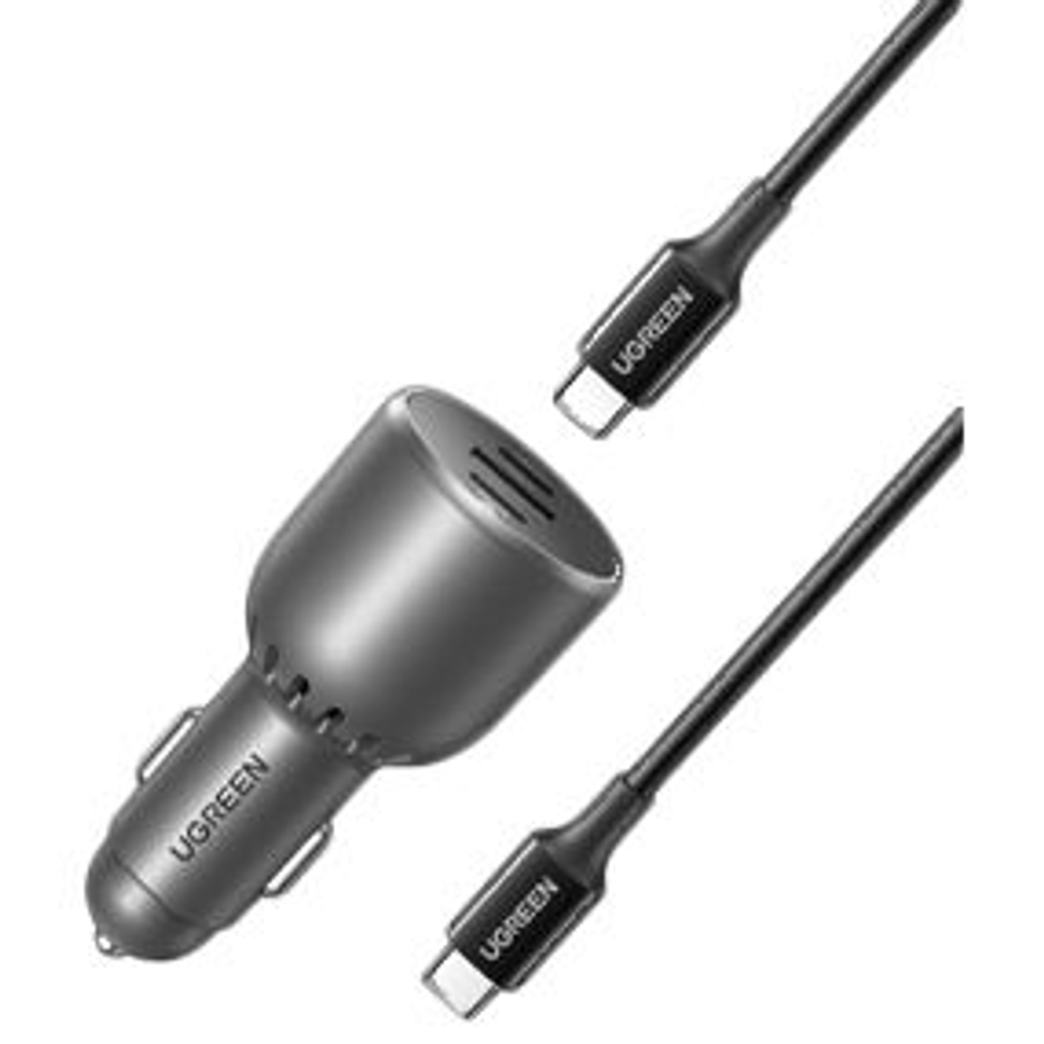UGREEN 130W USB-C 3-port Car Charger 4