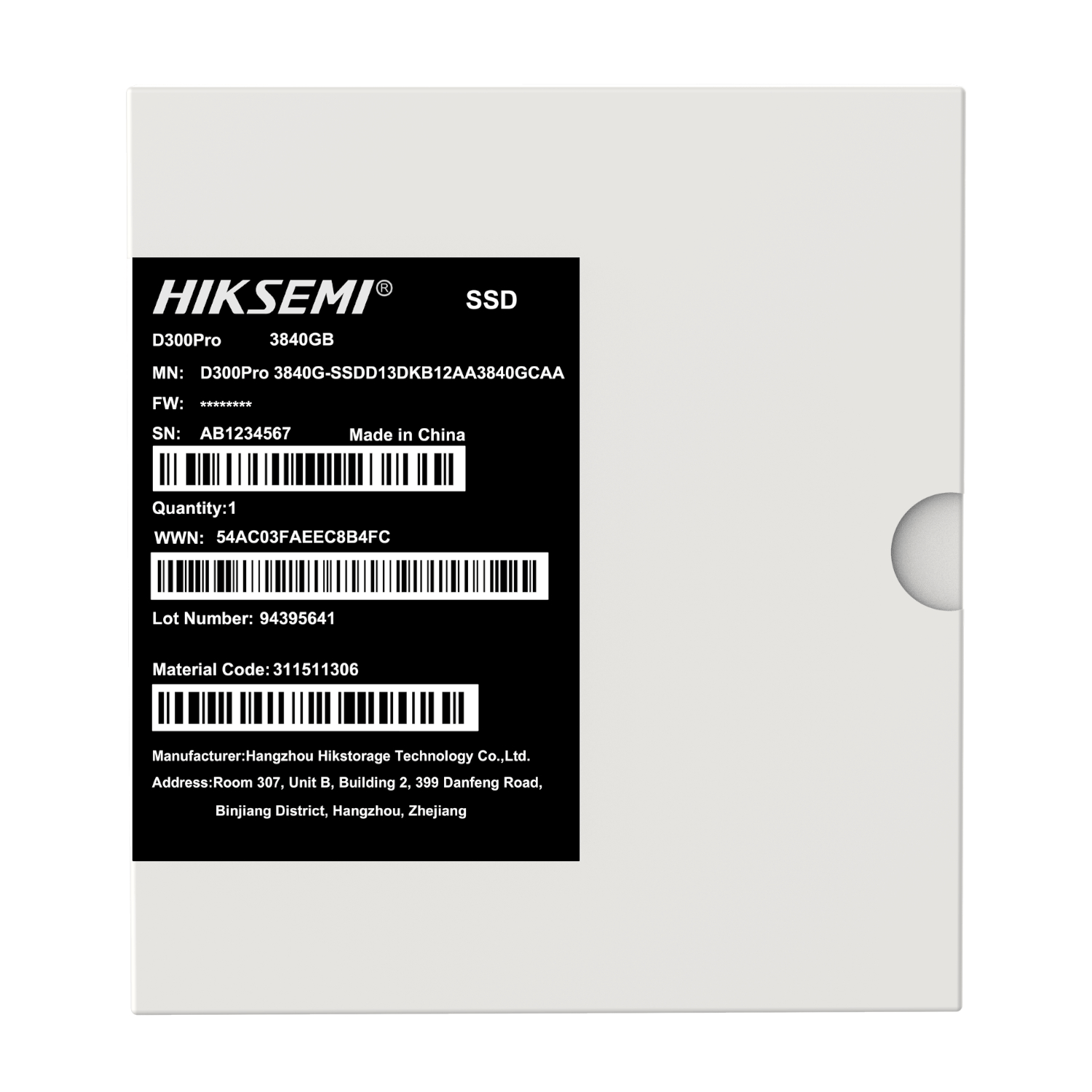 Hiksemi D300 PRO Tantalum Capacitor 3840GB SATA III Enterprise SSD 4