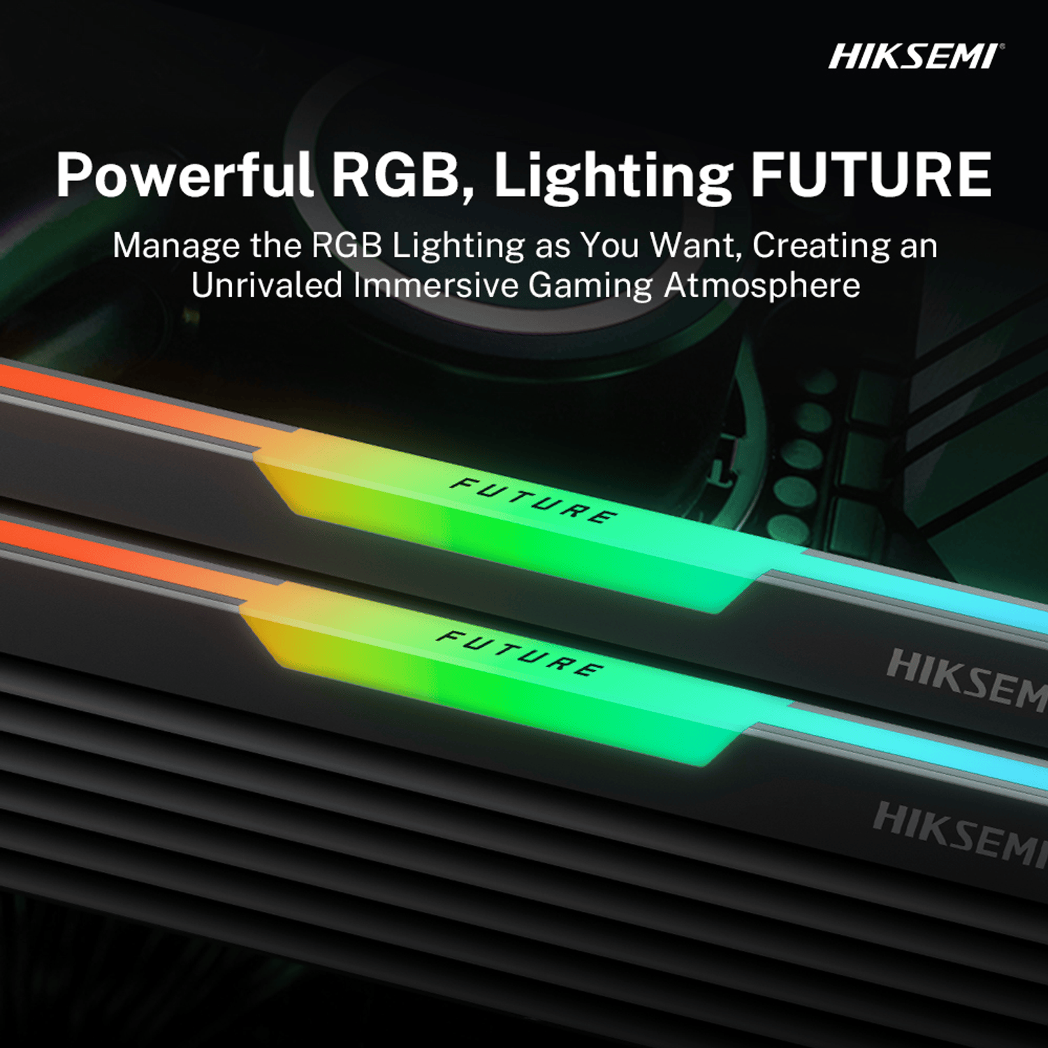 Hiksemi Future RGB 16GBKIT (2x8GB) 3600MHz DDR4 Desktop Gaming Memory Black 7