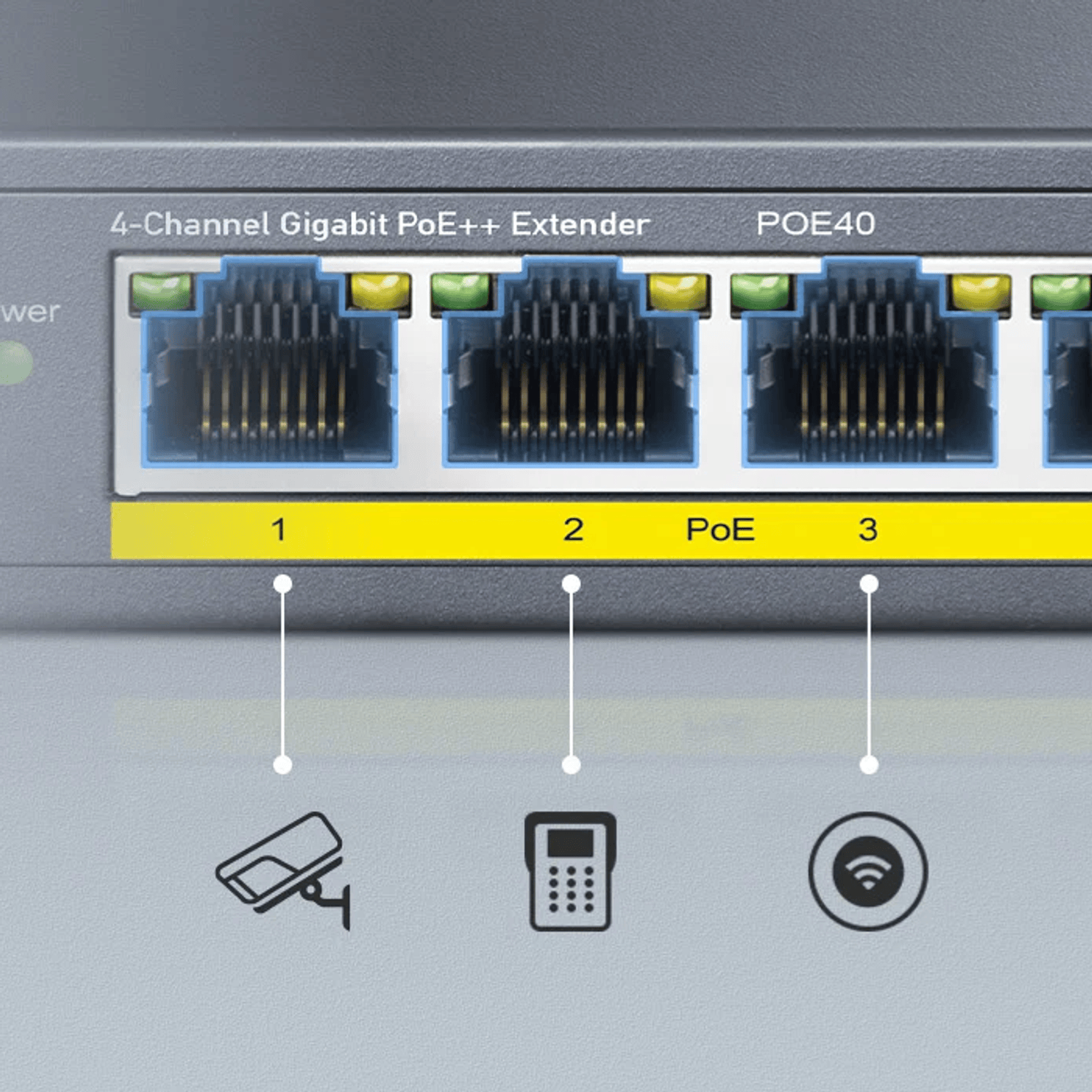 Cudy 4 Port Gigabit PoE 1x PoE Input 60W Switch 5